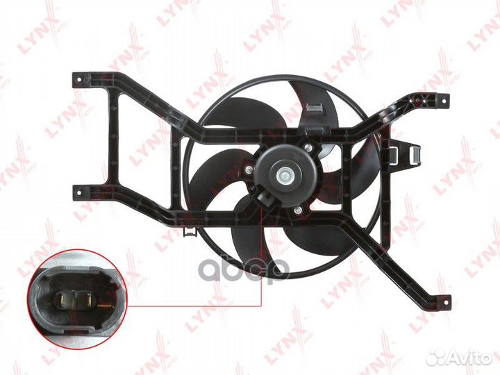 Вентилятор радиатора LCV renault Logan(LS) 1.4