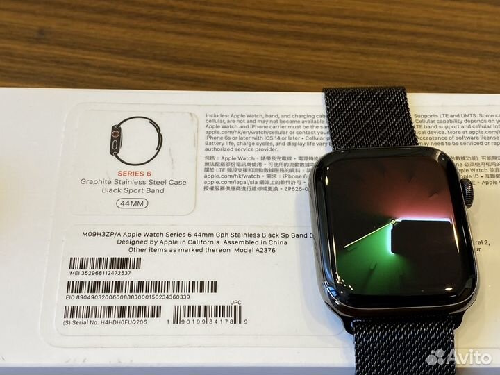 Apple Watch Series 6 Graphite Stainless Steel 44mm