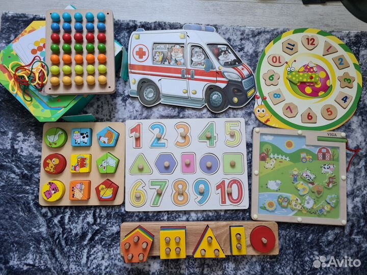 Детские развивающие игрушки пакетом