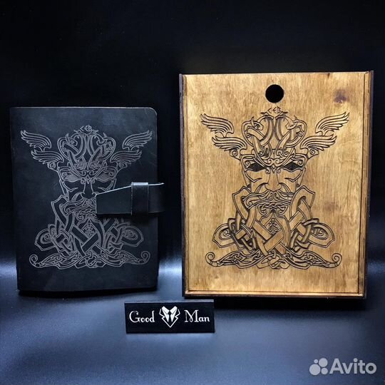 Ежедневник ручной работы из толстой кожи