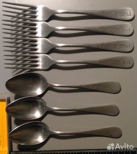 Ложка, вилка немецкая behle трофейная