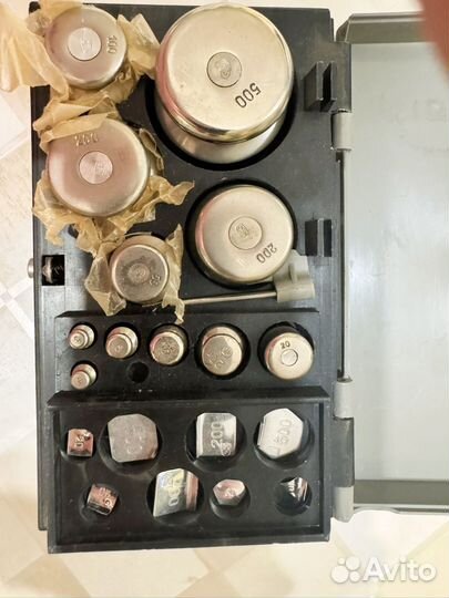 Набор гирек большой калибровочный 21 предмет СССР