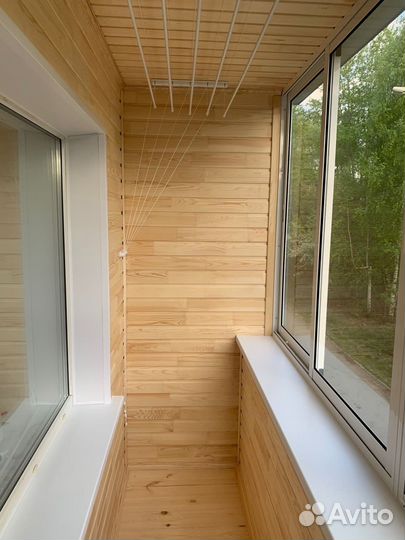 Отделка балкона