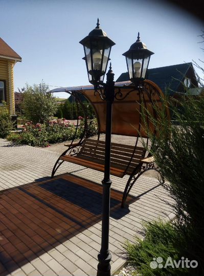 Садовые качели кованые