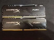 Оперативная память HyperX Fury RGB 16 гб 2x8 DDR4