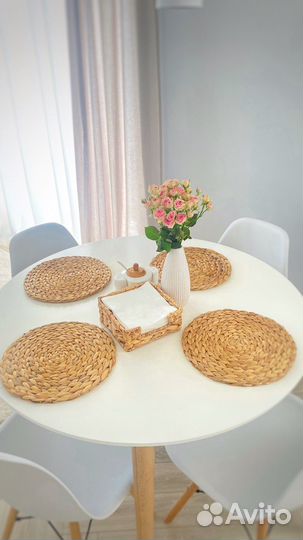 Салфетки для сервировки на стол, плетеные гиацинт