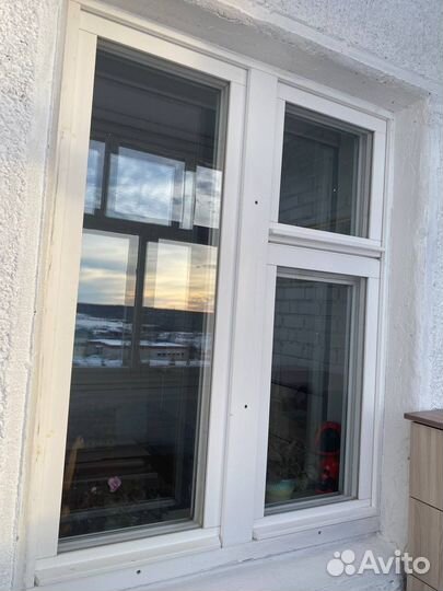 Деревянный стеклопакет, окно