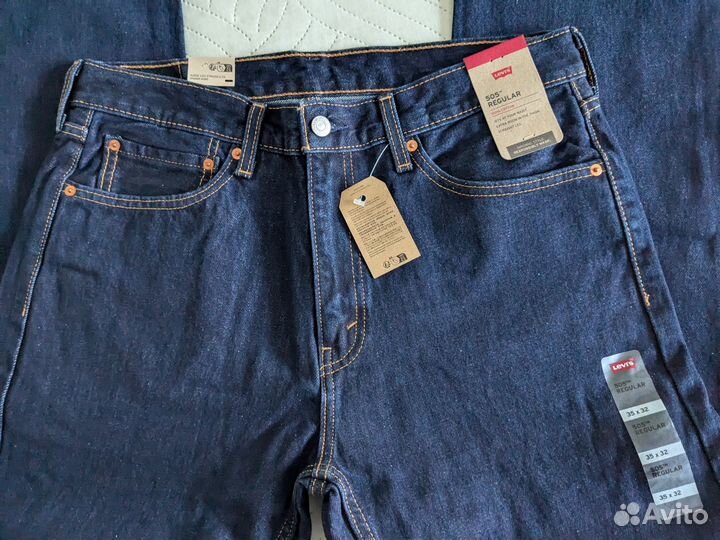 Мужские джинсы levis 505 35\32 Бангладеш оригинал