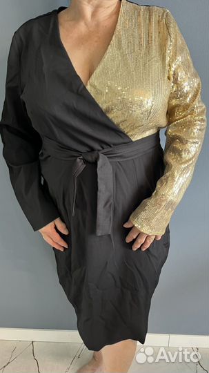 Вечернее платье на запах 54 размер