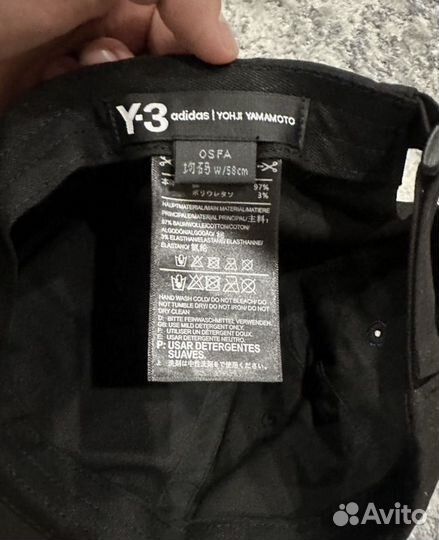 Yohji yamamoto кепка