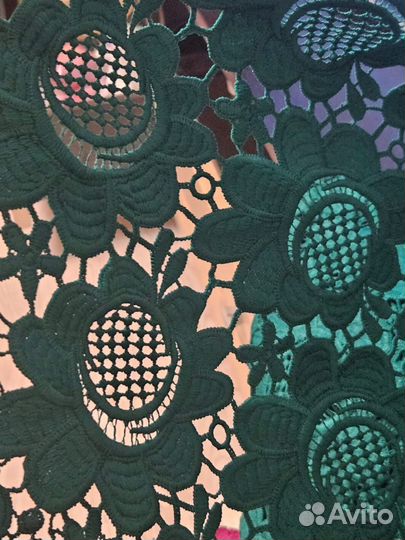 Гипюр кордовый, кружево, ткань