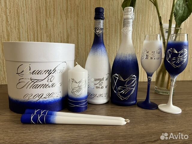 Свадебные аксессуары и бокалы