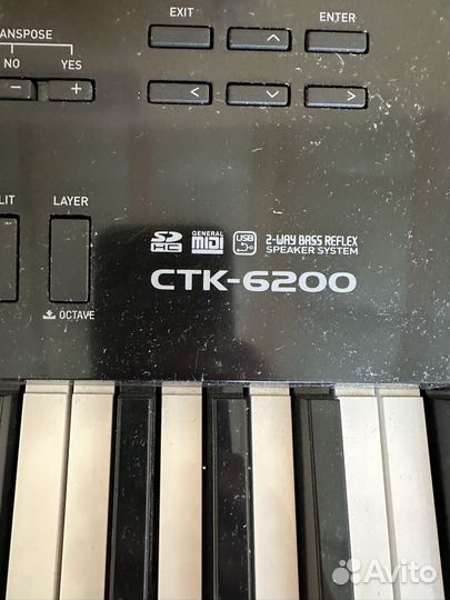 Синтезатор casio ctk 6200