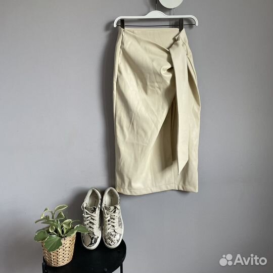 Кожаная юбка карандаш Lichi 46 M