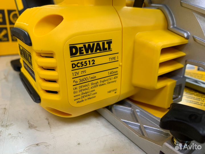 Сверхкомпактная дисковая пила Dewalt DCS512N 12В