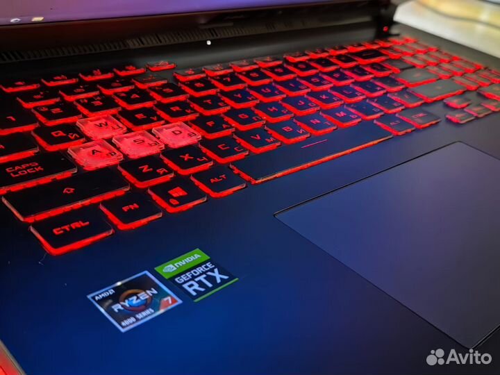 Игровой asus 17.3 144Hz Ryzen 7 4800h 16gb RTX3050