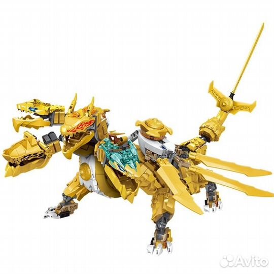 Конструктор Золотой ультрадракон Ллойда ниндзяго 1