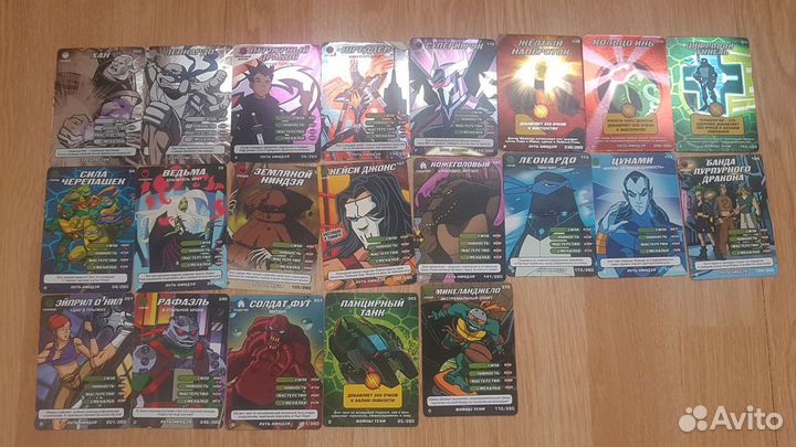 Карточки черепашки Ниндзя, человек-паук, бирсерк