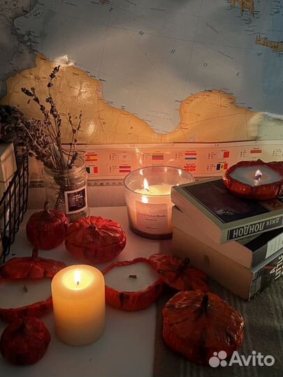 Ароматическая свеча - тыква Хеллоуин