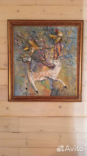 Триптих из трёх картин маслом