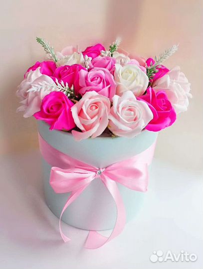 Розы из мыла