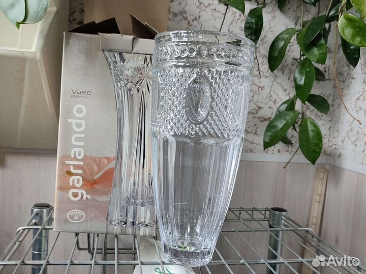 Вазы стекло, советский хрусталь, керамика