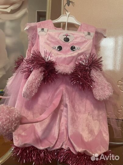 Новогодний костюм для девочки пуделек