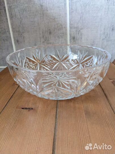 Салатник хрустальный из СССР