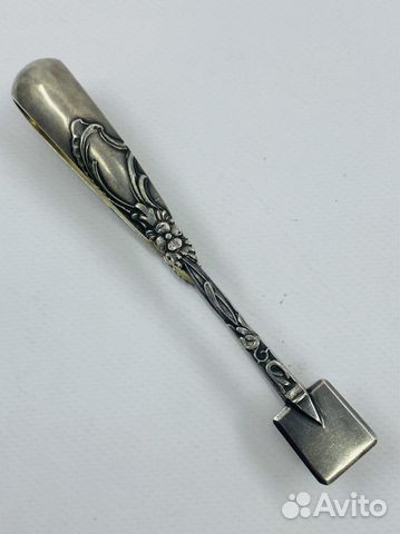 Щипцы для сахара Цветы Серебро 84 пробы