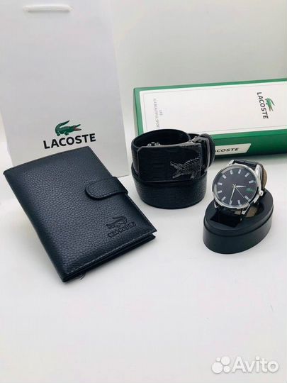 Часы, ремень, портмоне Giorgio Armani, Lacoste