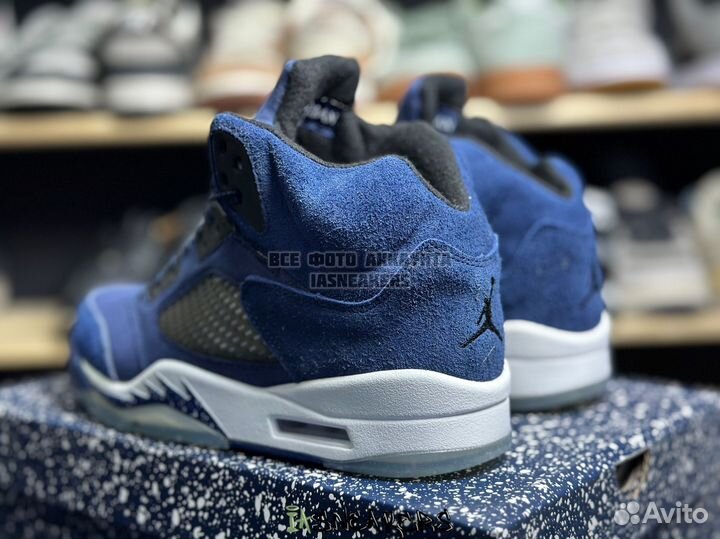 Кроссовки Nike Air Jordan 5 синие 41-45