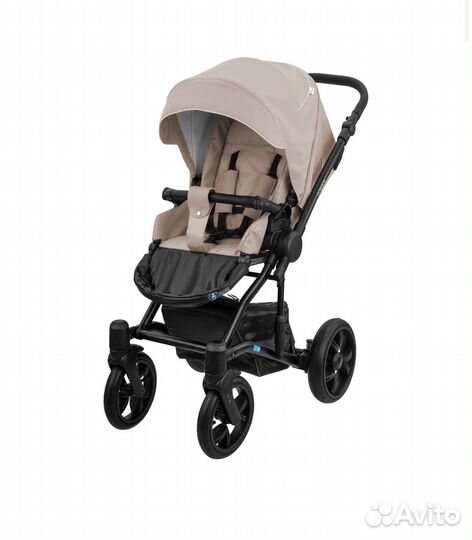 Коляска Aroteam Corsica 2в1 бежевая экокожа