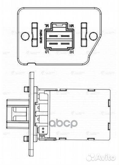 Резистор вентилятора отопителя KIA Ceed (12)