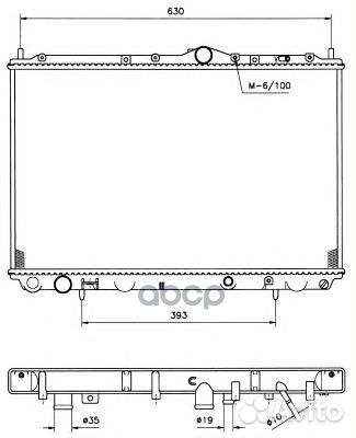 Радиатор системы охлаждения 509517 NRF
