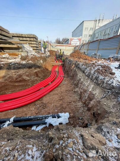 Прокладка,ремонт кабеля 6кВ - 35 кВ