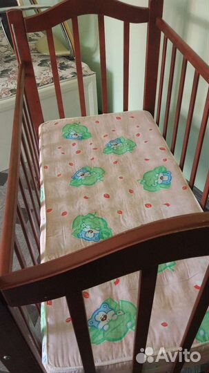 Детская кровать манеж бу с матрасом