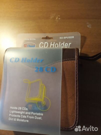 Портмоне из натур. кожи для CD и DVD дисков, новое