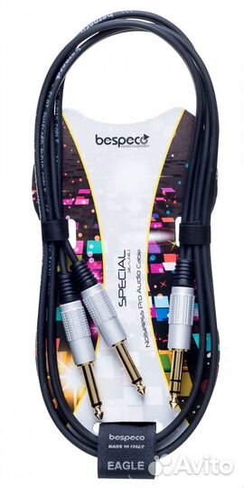 Кабель межблочный стерео Jack-2Jack Bespeco RCY150