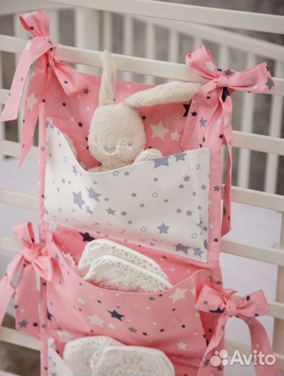 Карман органайзер подвесной для детской кроватки