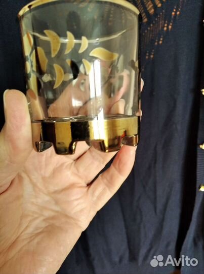 Набор рюмок СССР хрусталь/стекло