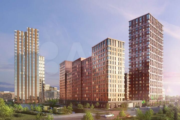 1-к. квартира, 59,6 м², 21/25 эт.