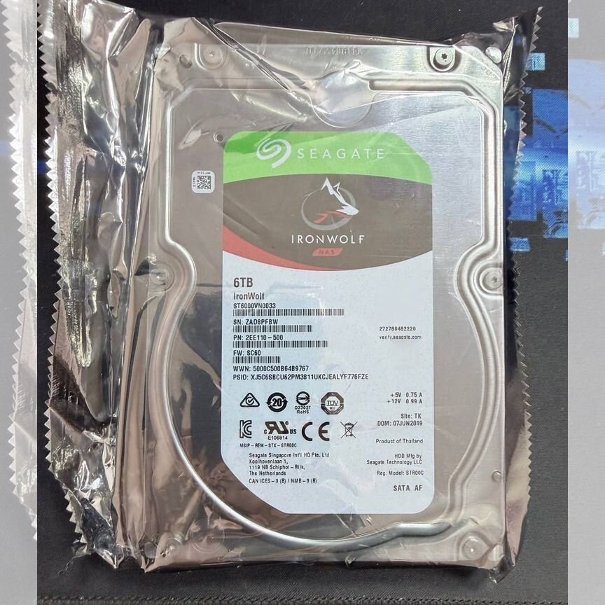 [IRONWOLF] Жесткий Диск Seagate6tb (St6000vn0033)