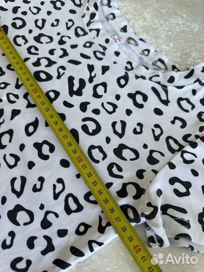 Футболка белая далматинец носки кружевные черные