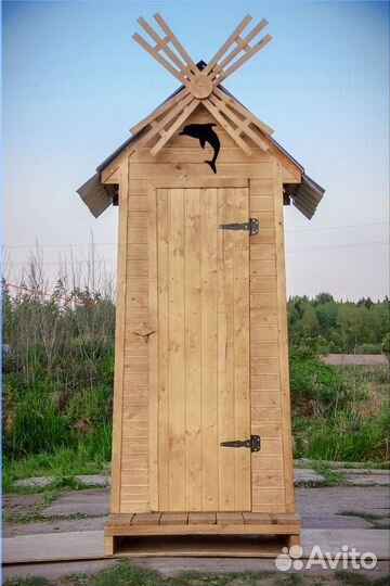 Дачный туалет деревянный SHP798
