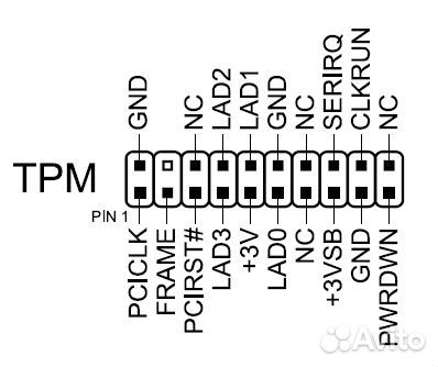 Модуль TPM 2.0 Asus TPM-L R2.0
