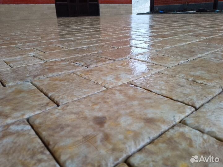 Укладка тротуарной плитки брусчатки