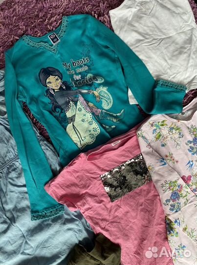 Вещи - разная одежда на девочку, размер 146