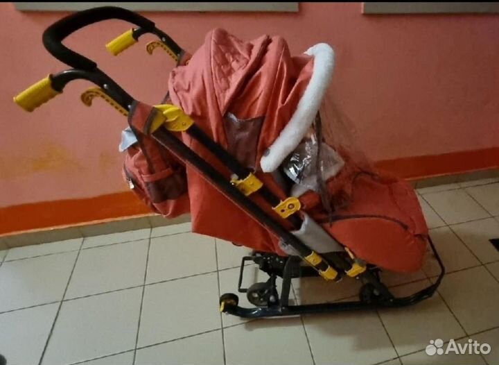 Детские санки коляска