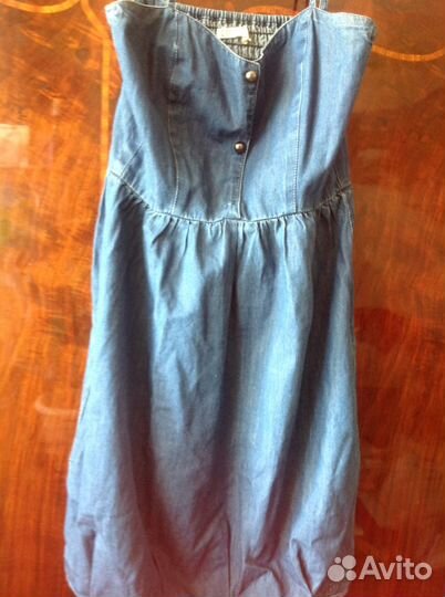 Сарафан, рубашка zara джинсовые