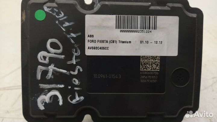 Блок абс AV592C405CC Ford Fiesta 2009-2012 года